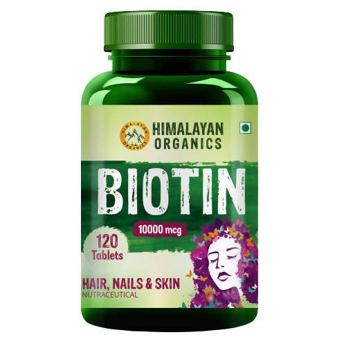 Himalayan Organics Biotin 10000 mcg - 120 tabs