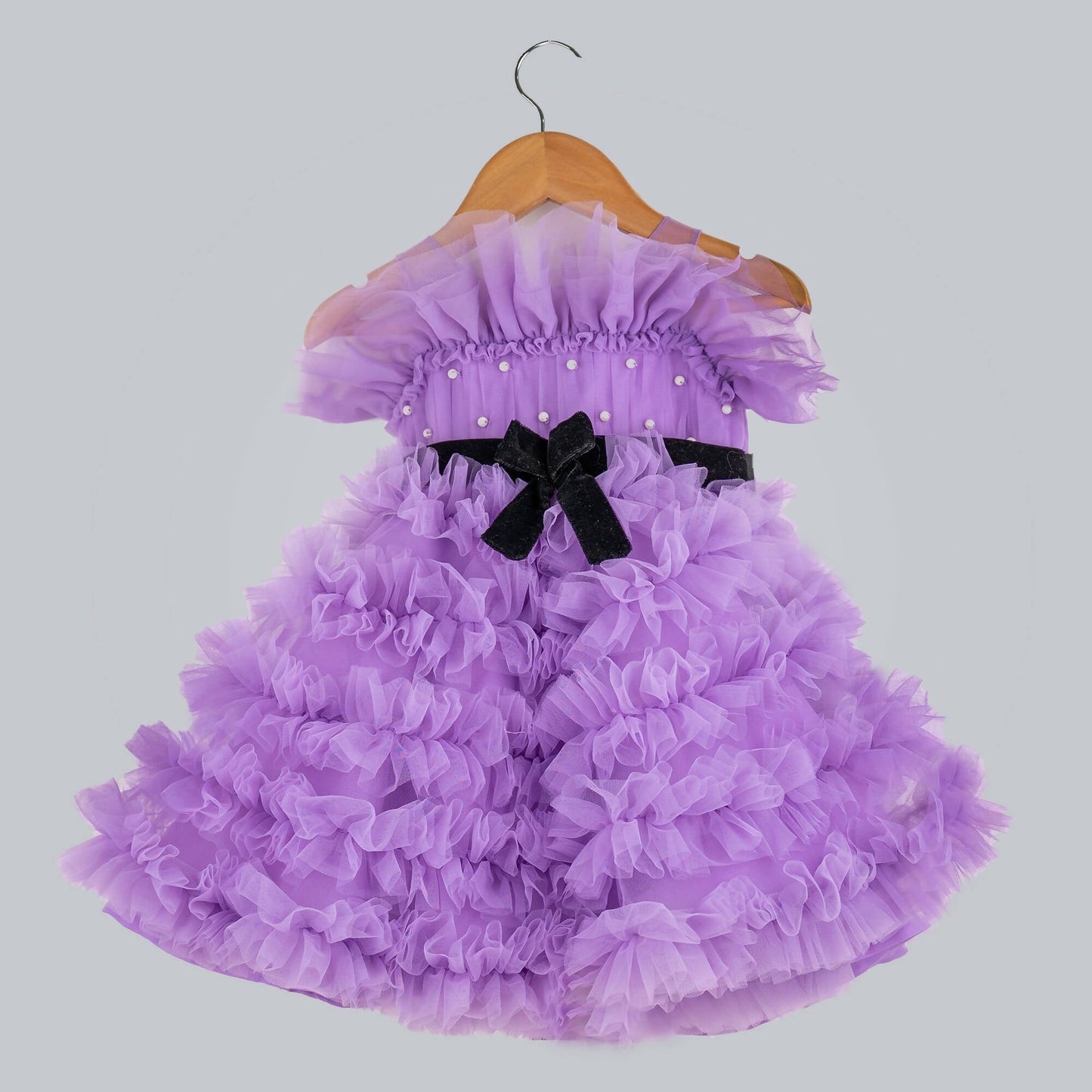 Pink Cow Fashions Purple Frilled Dress