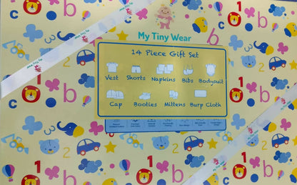 My Tiny Wear Full Sleeves New Born Baby Gift Set - Greyish Blue