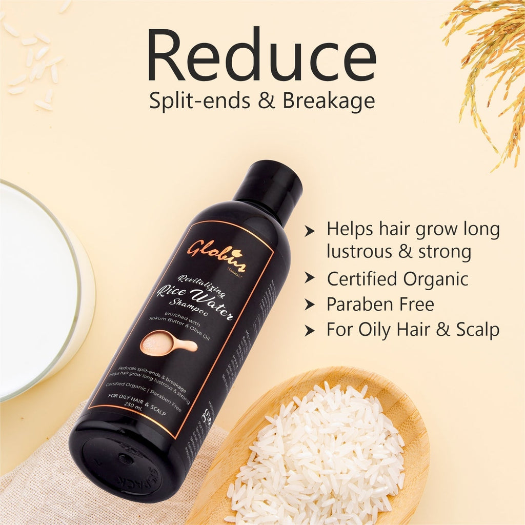 Globus Naturals Revitalizing Rice Water Shampoo - 250 ml