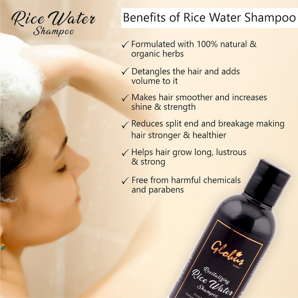 Globus Naturals Revitalizing Rice Water Shampoo - 250 ml