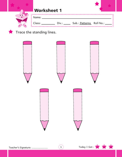 Rising Star Preschool Fun Learning Worksheets And Assessment Books Set of 3 Ages 3-6 Years |Printable Worksheets for Kindergarten|