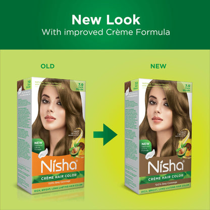 Nisha Creme Hair Color for Women - Dark Blonde