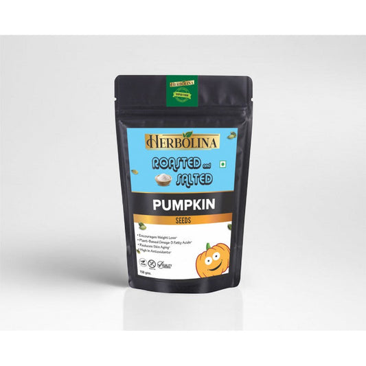 Herbolina Roasted And Salted Pumpkin Seeds - 150 gms