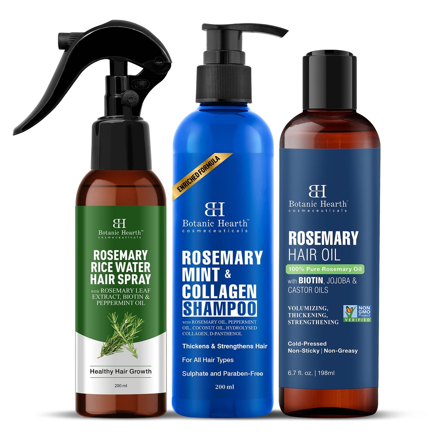 Botanic Hearth Rosemary 3-Step Hair Care Trio