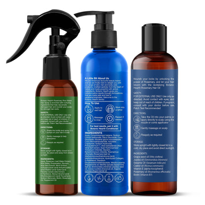 Botanic Hearth Rosemary 3-Step Hair Care Trio
