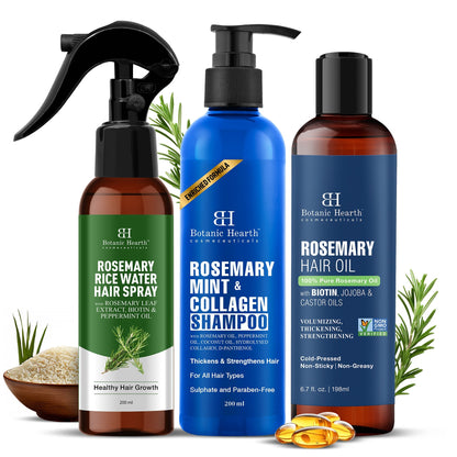 Botanic Hearth Rosemary 3-Step Hair Care Trio