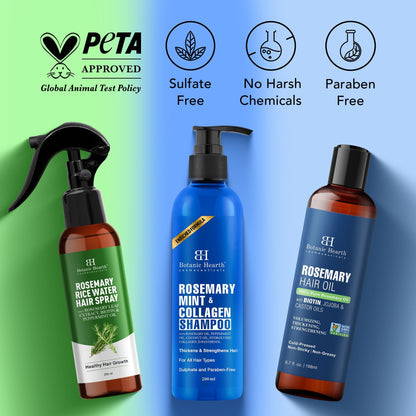 Botanic Hearth Rosemary 3-Step Hair Care Trio