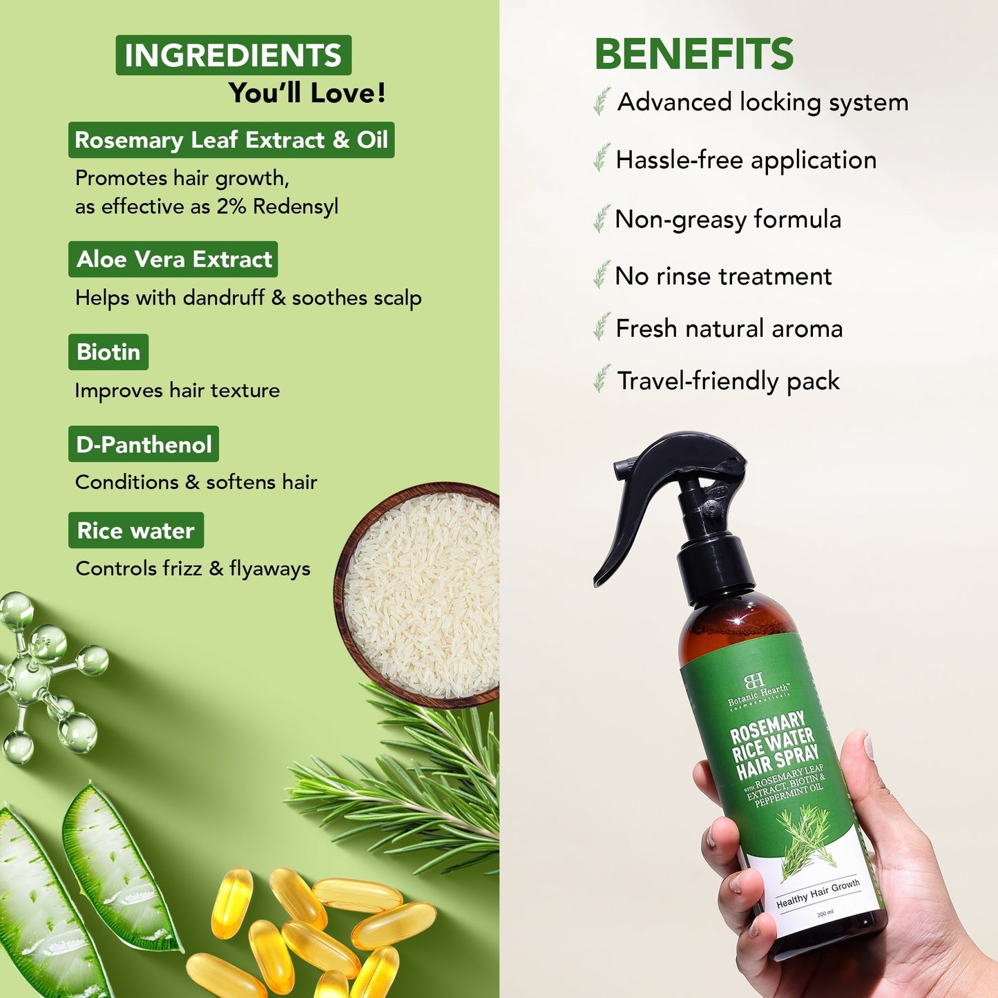 Botanic Hearth Rosemary 3-Step Hair Care Trio