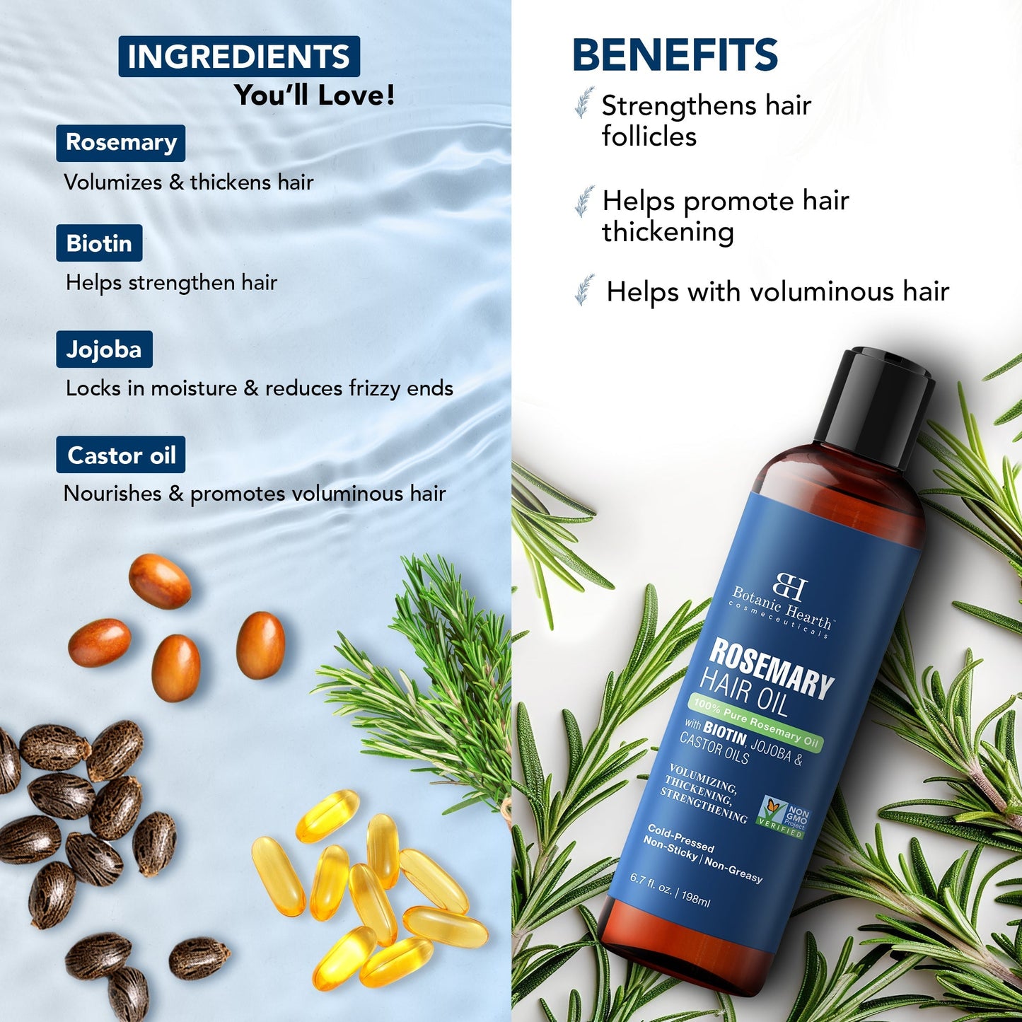 Botanic Hearth Rosemary 3-Step Hair Care Trio