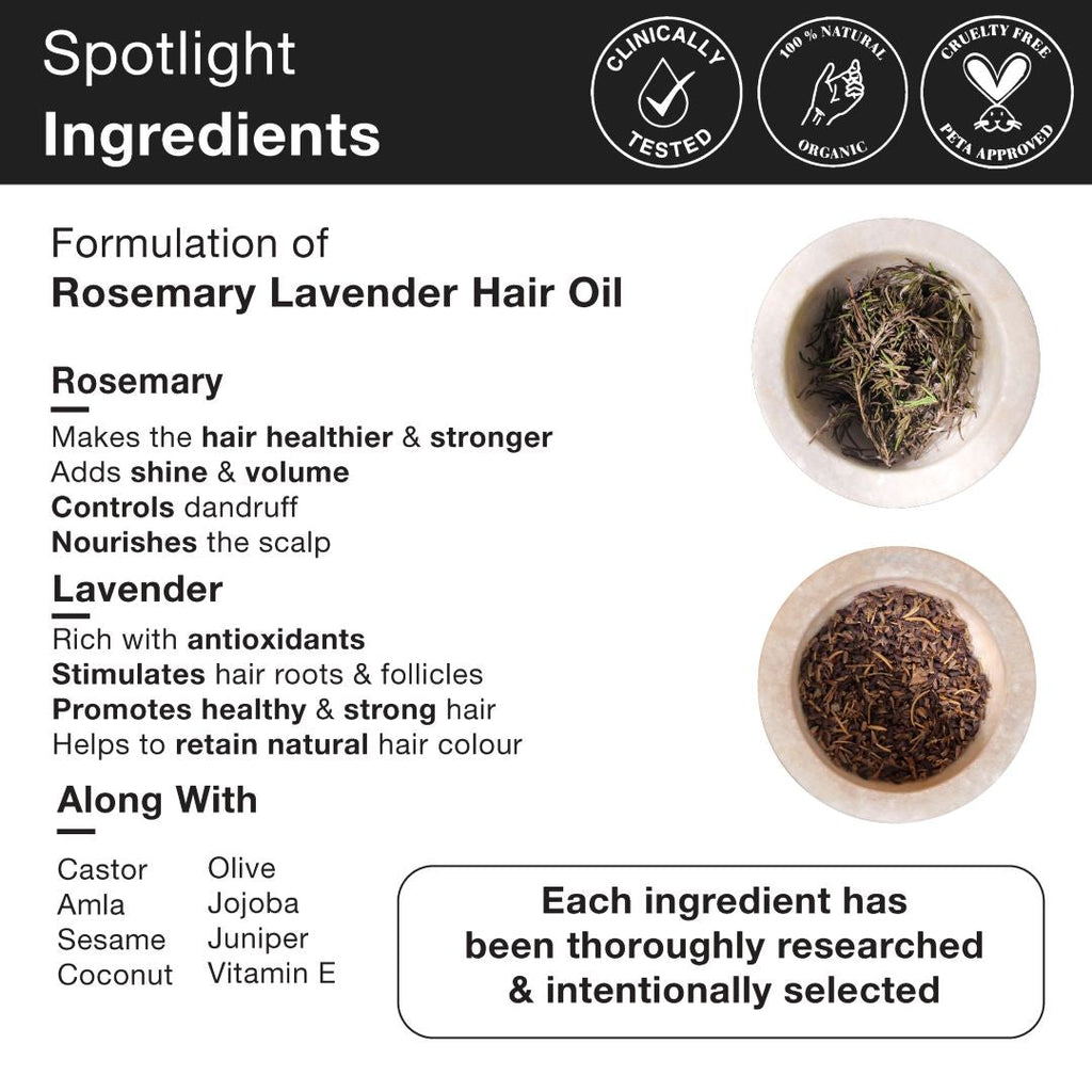 Soulflower Rosemary Shampoo Water & Oil Hair Growth Kit