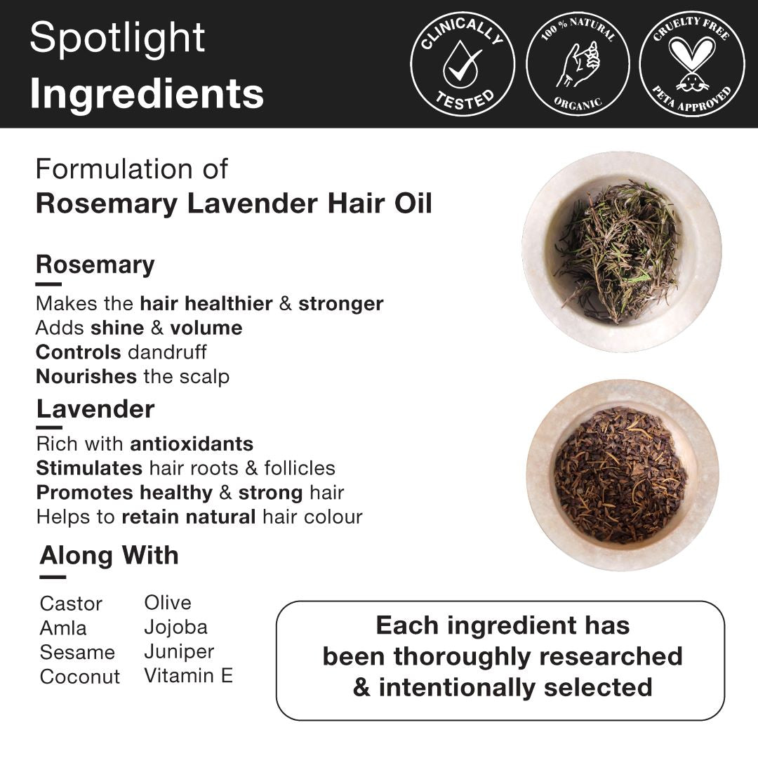 Soulflower Rosemary Shampoo Water & Oil Hair Growth Kit