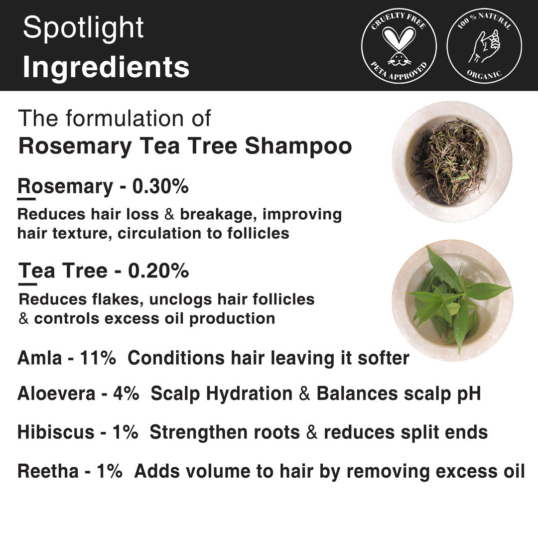 Soulflower Rosemary Shampoo Water & Oil Hair Growth Kit