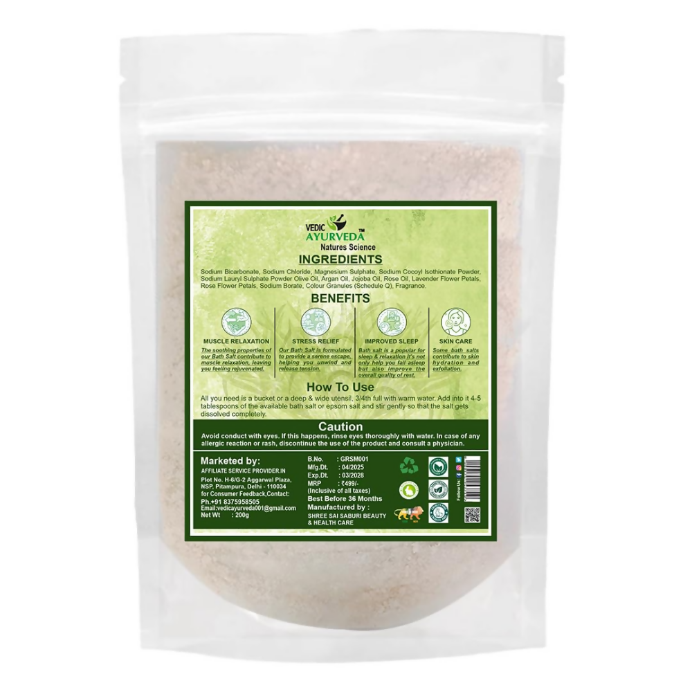 VedicAyurveda Lemongrass Bath Salt
