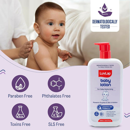 LuvLap Baby Wash + Baby Lotion Combo Set