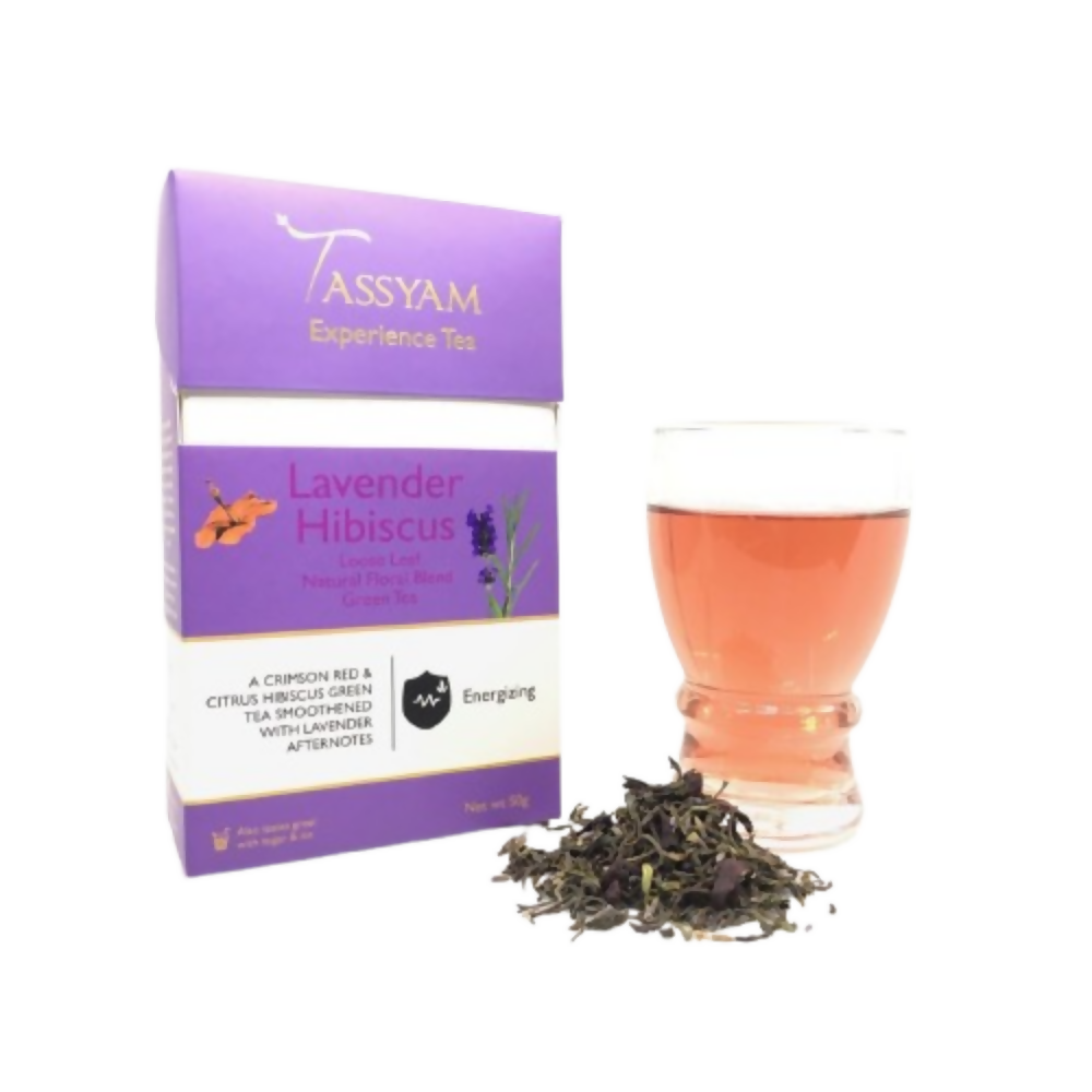Tassyam Organics Lavender Hibiscus Green Tea
