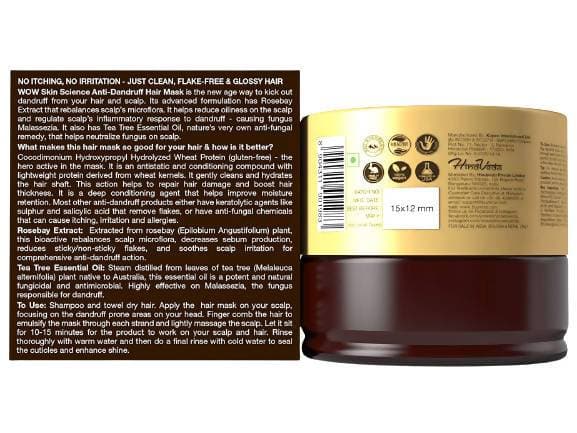 Wow Skin Science Rosebay Extract Anti-Dandruff Hair Mask - 200 ml
