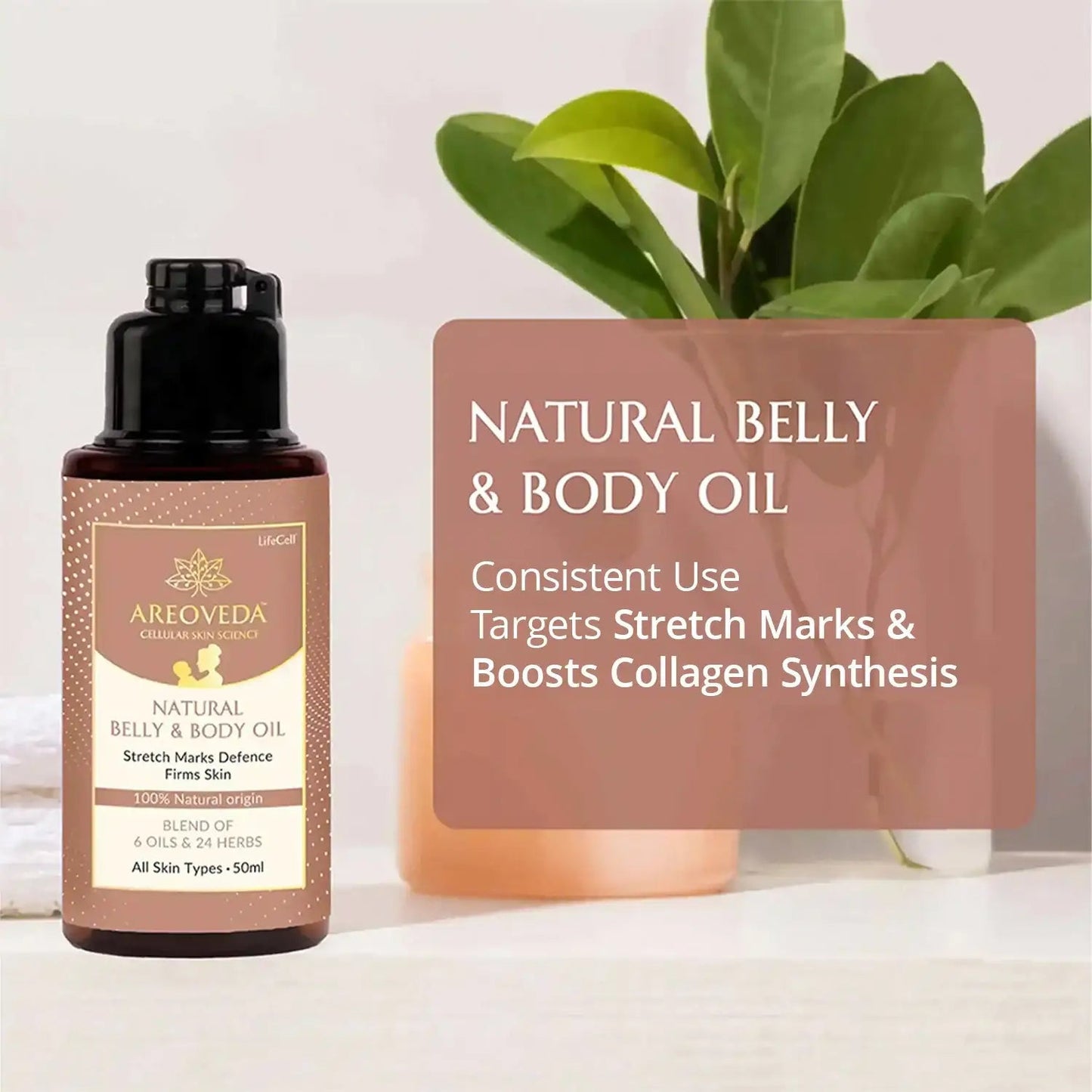 AreoVeda Natural Belly & Body Oil
