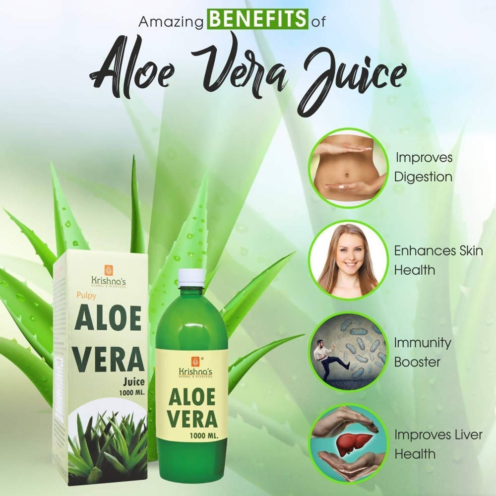 Krishna's Herbal & Ayurveda Aloe Vera Juice - 1000 ml