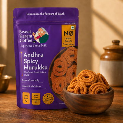 Sweet Karam Coffee Andhra Spicy Murukku