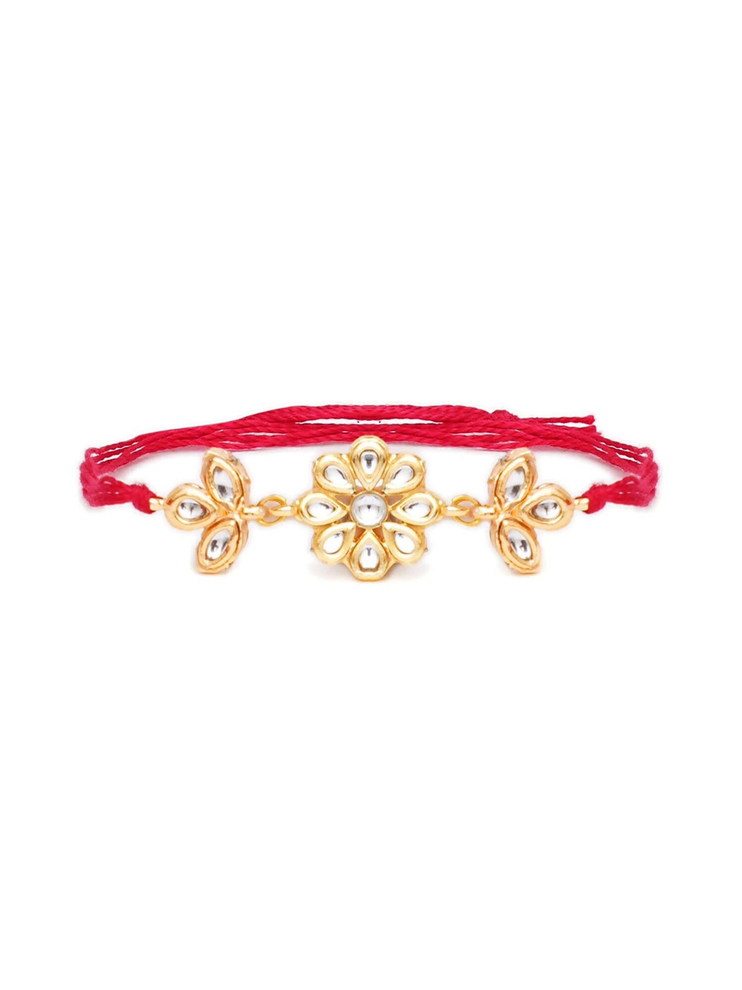 Designer kundan Rakhi - Ruby Raang