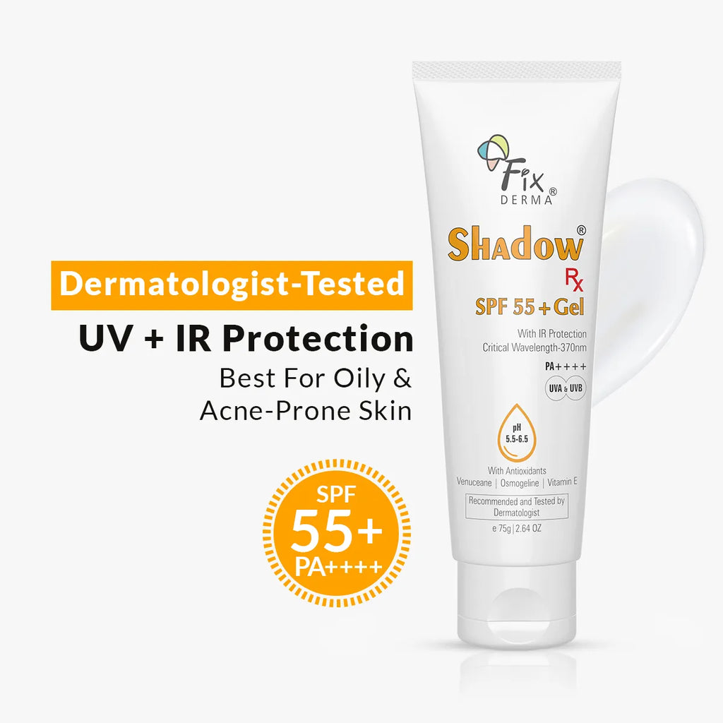 Fixderma Shadow Rx SPF 55+ Gel - 75 gms
