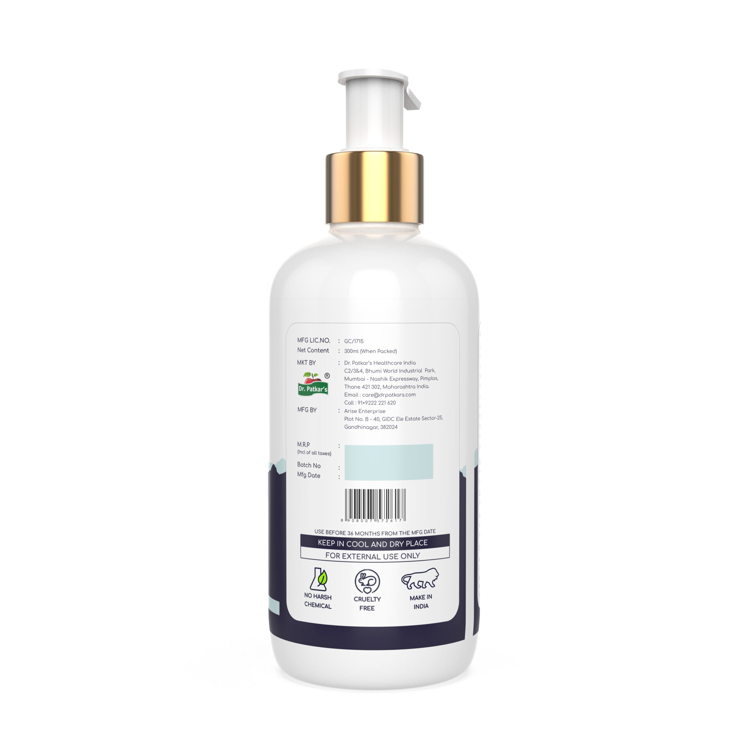 Dr. Patkars Apple cider vinegar with 3 in 1 Shampoo
