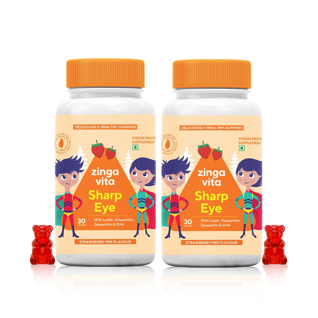 Zingavita Sharp Eye Omega Gummies for Kids for Eye Health - 30 gummies