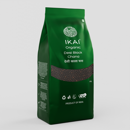 IKAI Organic Desi Black Chana (Bengal Gram)