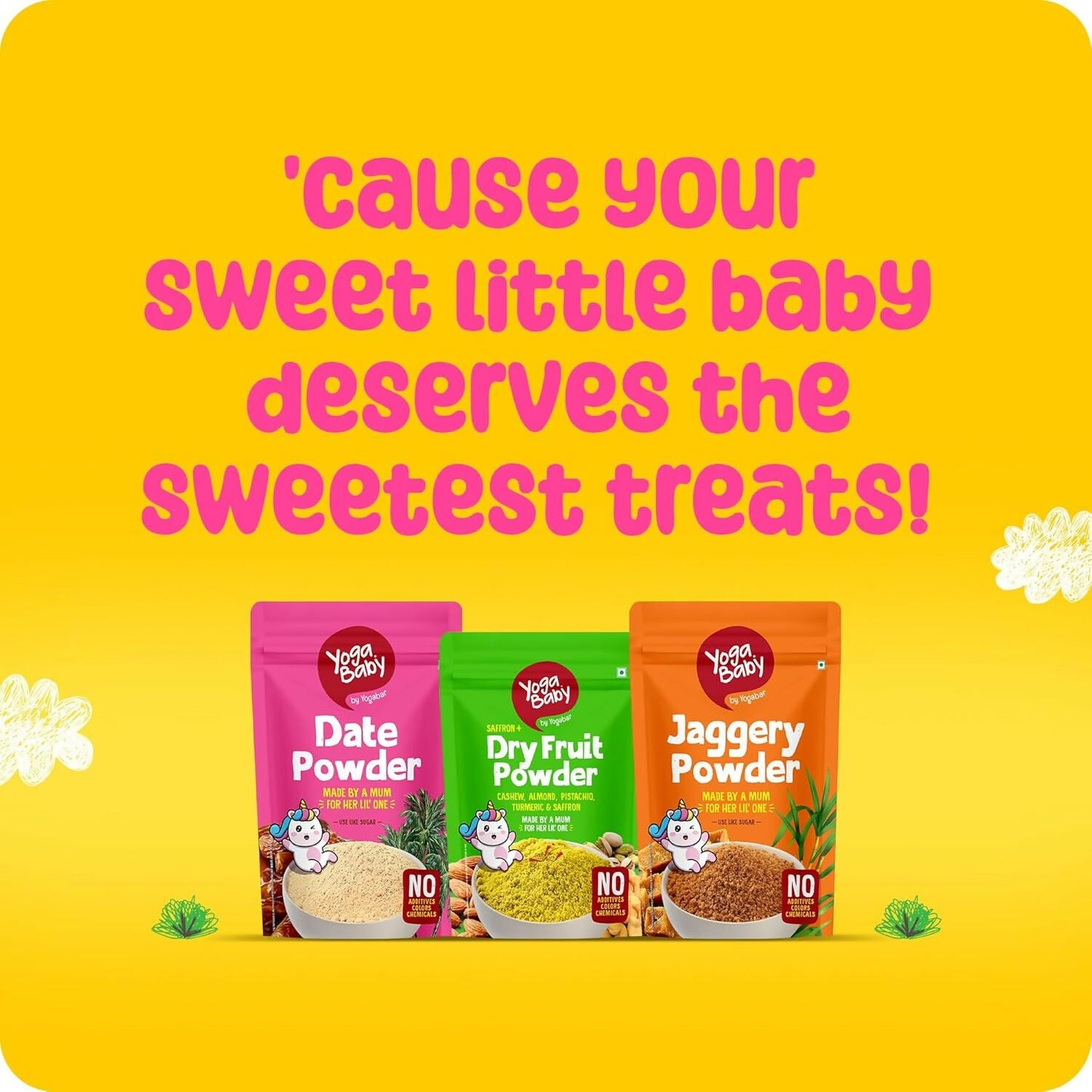 Yoga Bar Yogababy Date Powder, Healthy Nut Powders For Infants, Kids