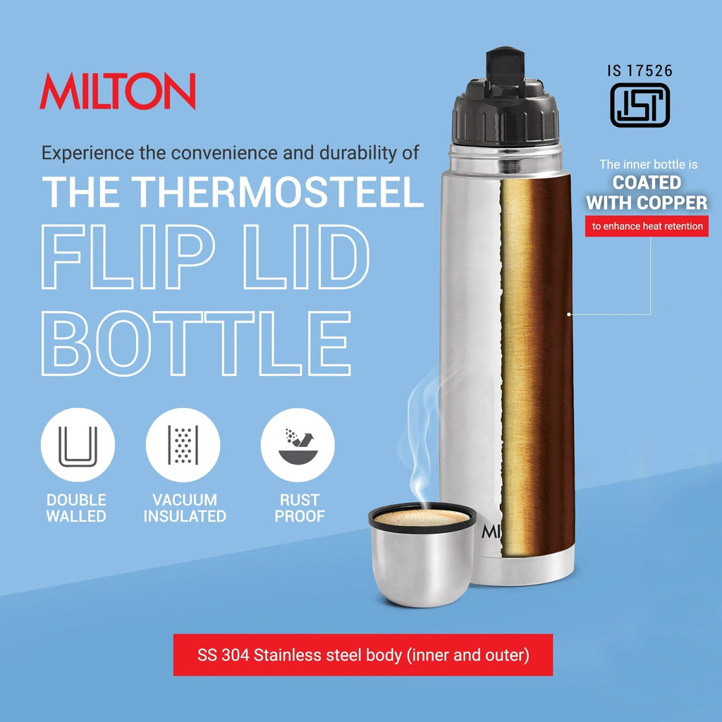 Milton Flip Lid Thermosteel Bottle