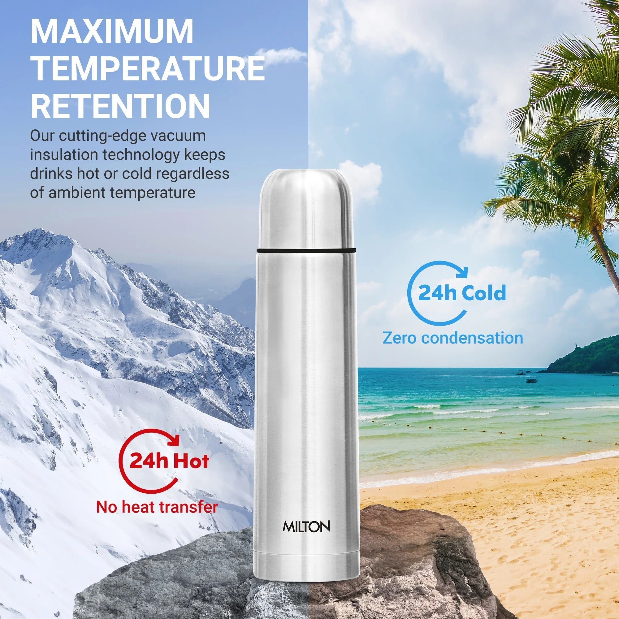 Milton Flip Lid Thermosteel Bottle
