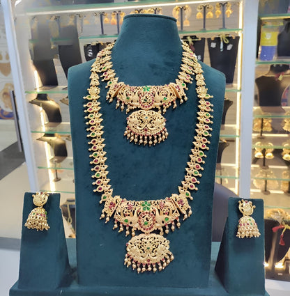 Jewel City Exquisite Gold-Plated Kundan Bridal Jewelry Set - Traditional Indian Design