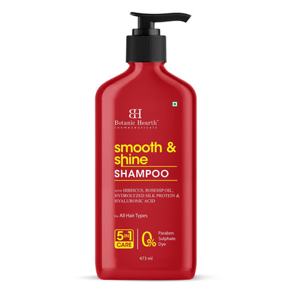 Botanic Hearth Smooth and Shine Shampoo with Hibiscus extract & Rosehip Oil