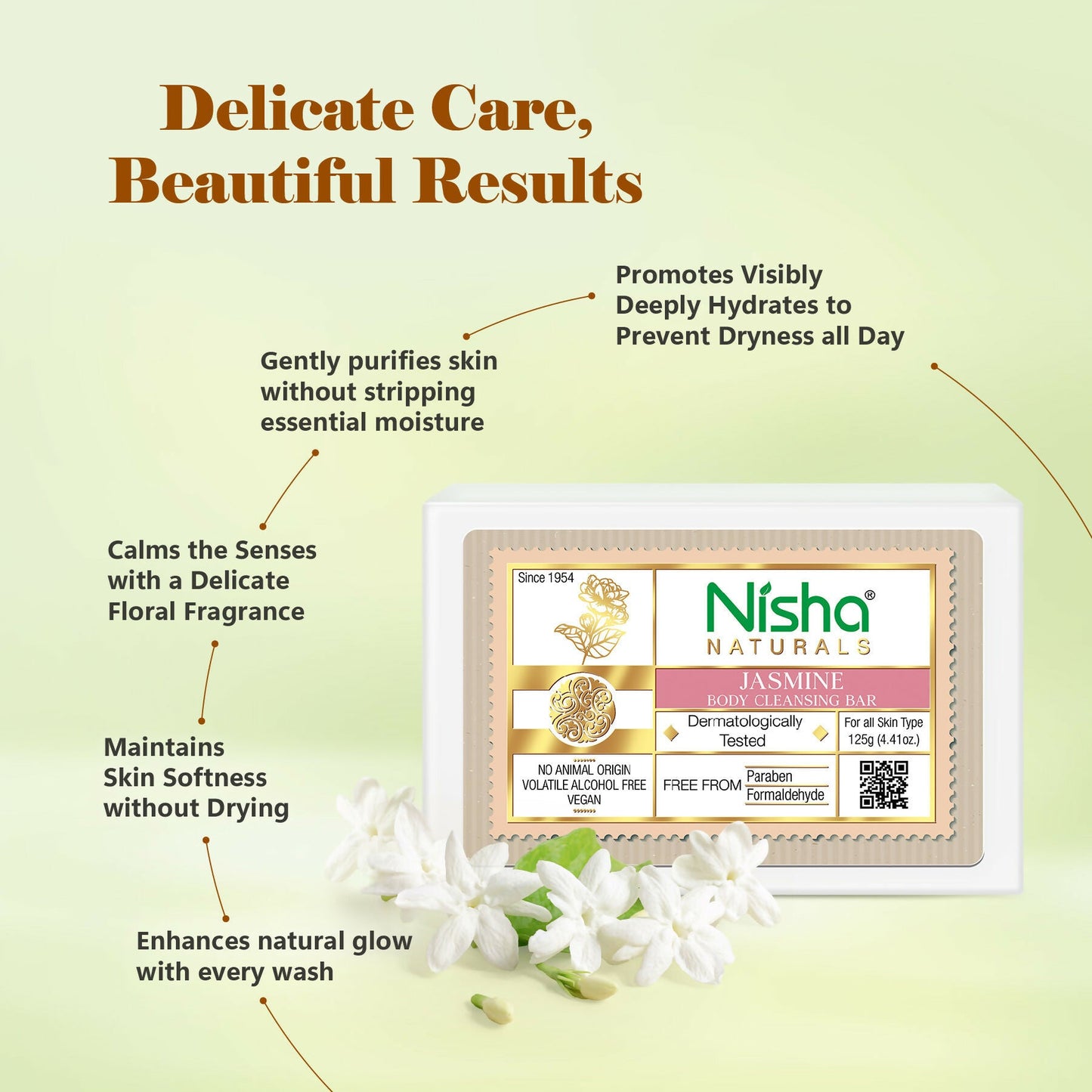 Nisha Jasmine Body Cleansing Soap Bar