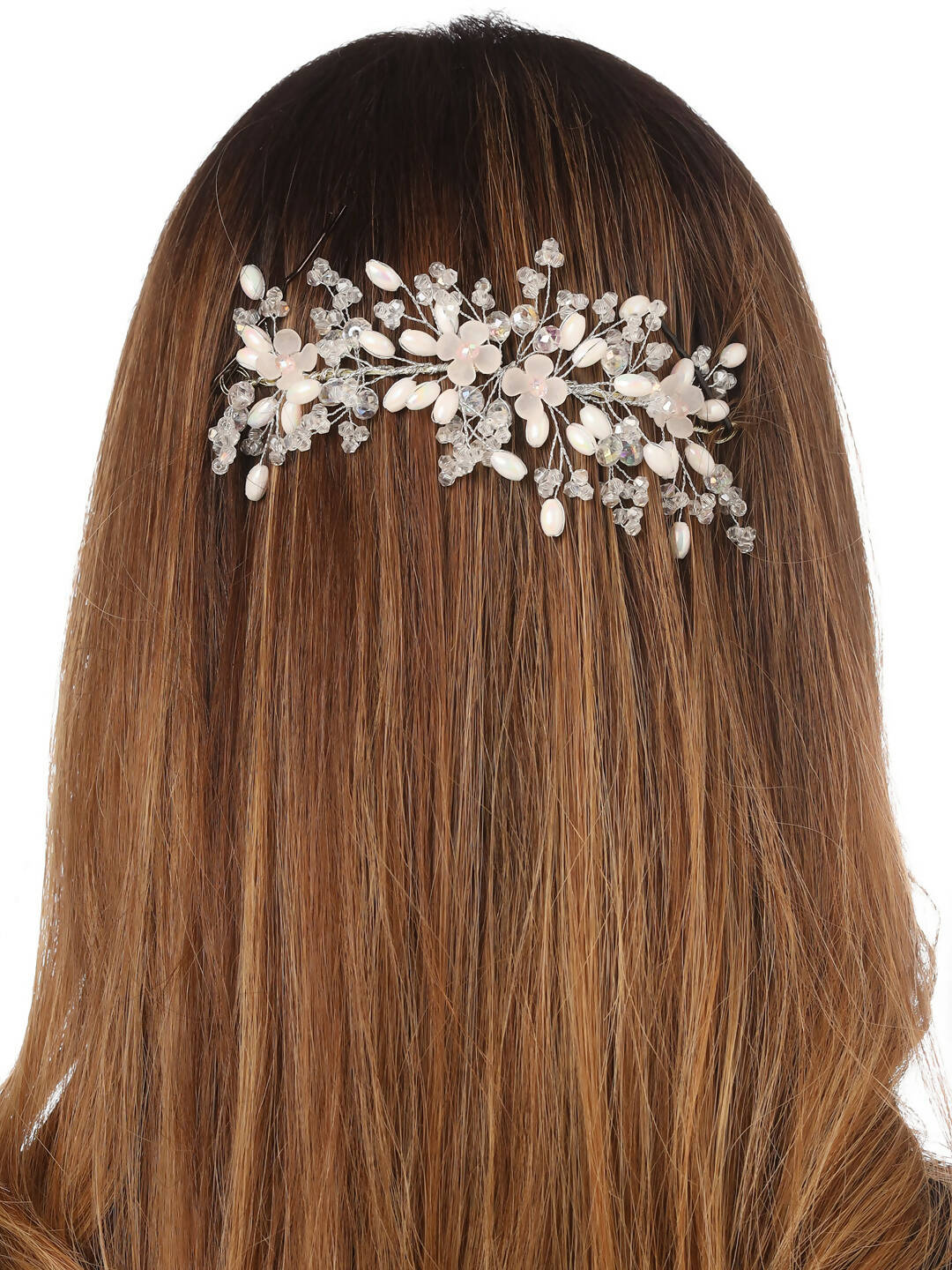 NVR Women's Embellished Beaded Hair Accessory Set