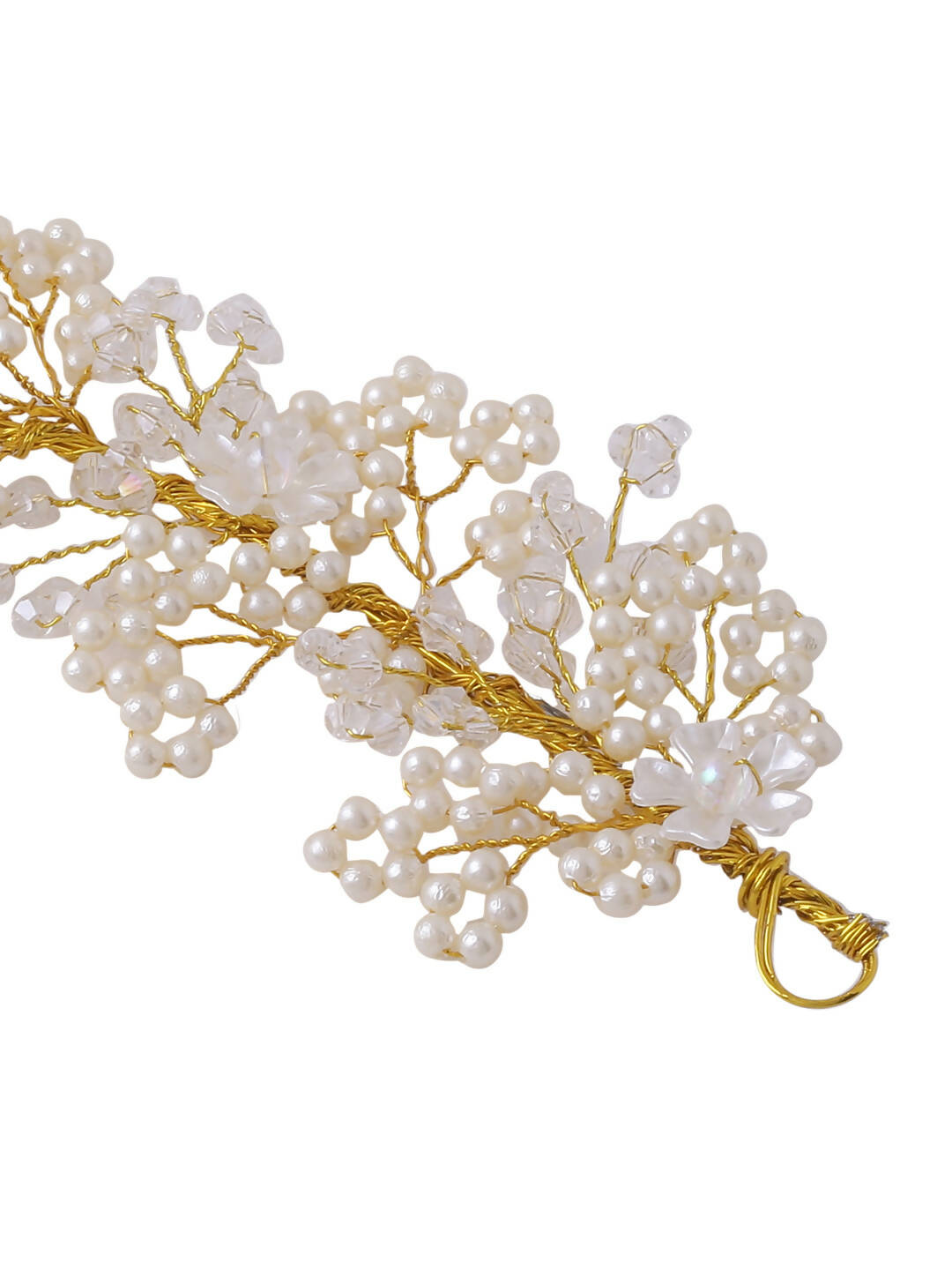 NVR Women Embellished Beaded Hair Accessory Set