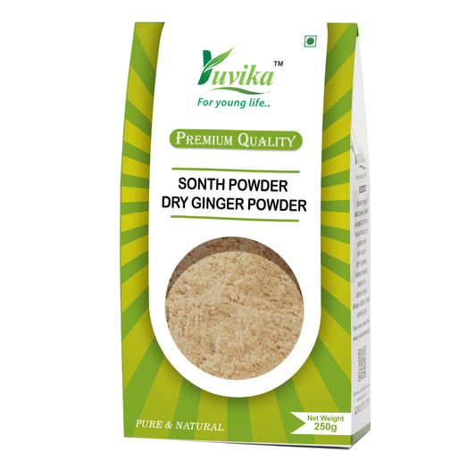 Yuvika Sonth Powder - Sounth Powder - Zingiber Officinale - Dry Ginger Powder - 250gms