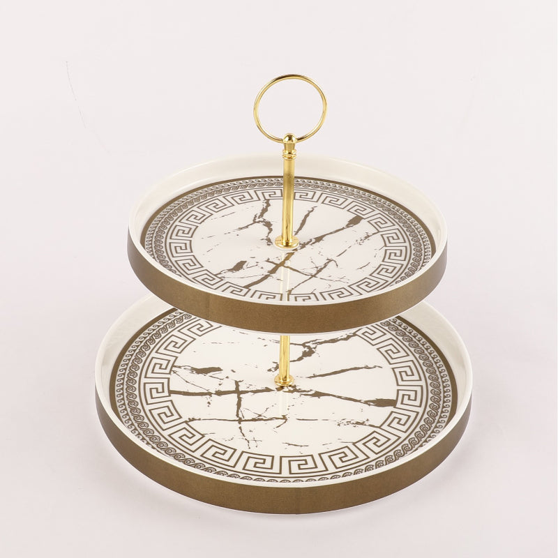 Two-Tier Ceramic Cupcake Platter