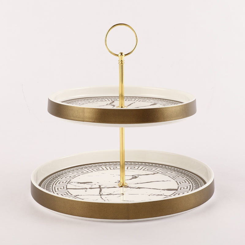 Two-Tier Ceramic Cupcake Platter