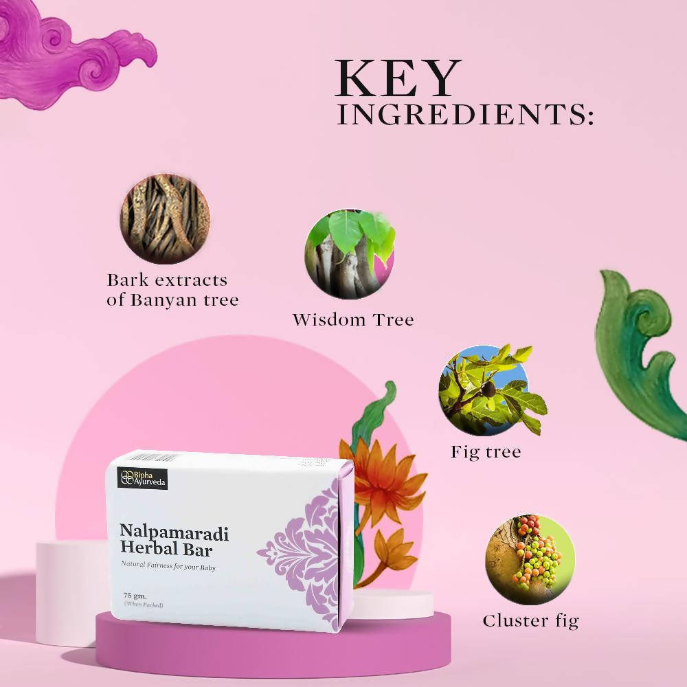 Bipha Ayurveda Nalpamaradi Herbal Bar For Kids