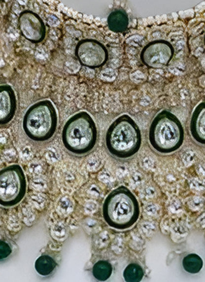 Jewel City Traditional Kundan Bridal Jewelry for Women Handcrafted Necklace with Earrings, Maang Tikka, Indian Wedding Jewellery Set