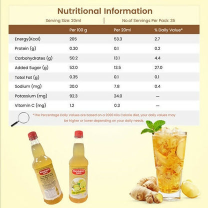 Mambalam Iyers Lemon Ginger Sarbath