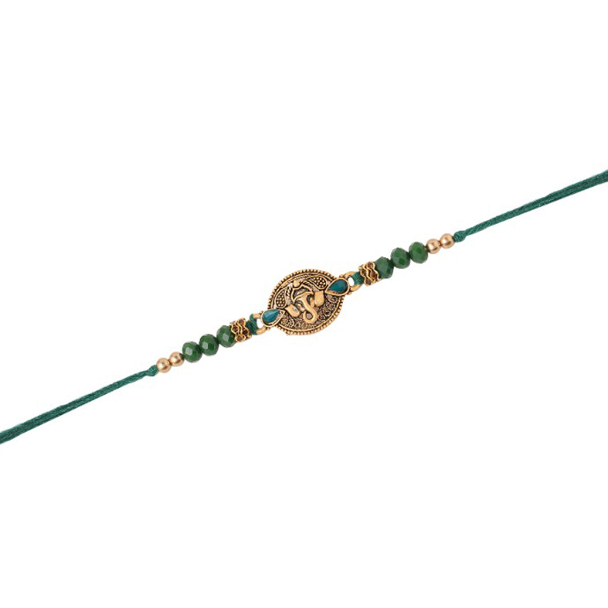 trueBrowns X Voylla Lord Ganesha Rakhi With Rudraksha