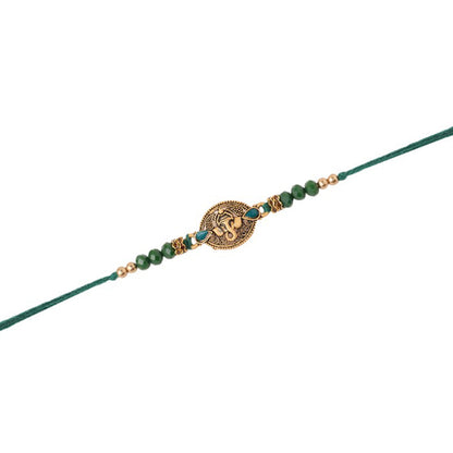 trueBrowns X Voylla Lord Ganesha Rakhi With Rudraksha