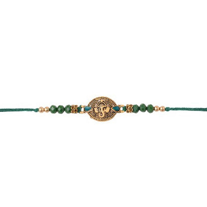 trueBrowns X Voylla Lord Ganesha Rakhi With Rudraksha