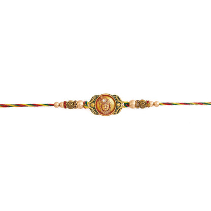 trueBrowns X Voylla Classic Divine Rakhi With Roli Chaawal Pack