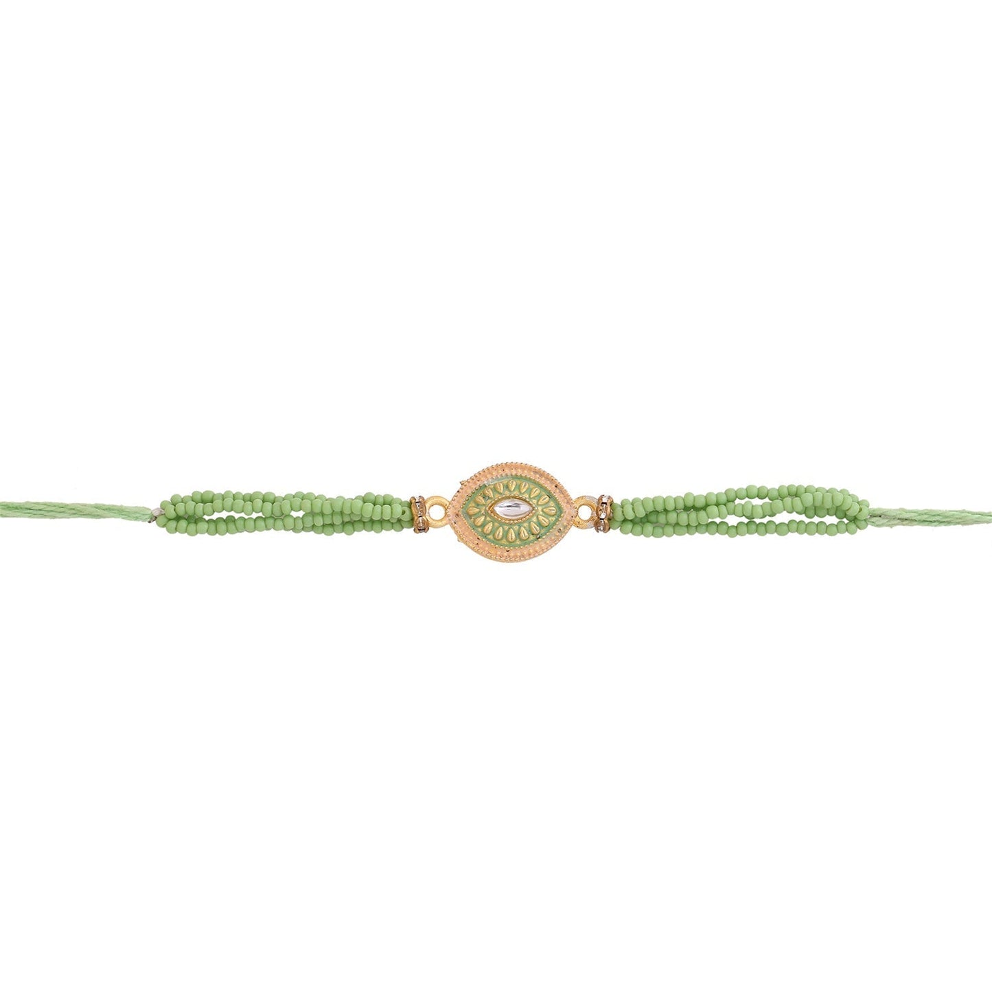 trueBrowns X Voylla Designer Beaded Rakhi With Roli Chaawal Pack