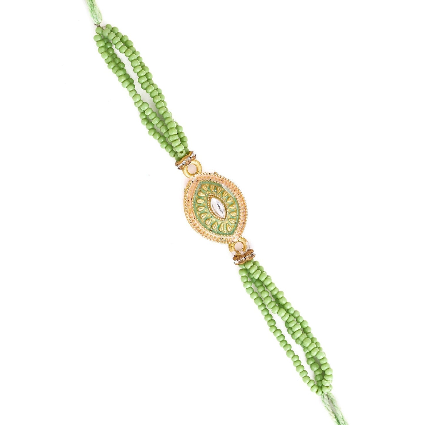 trueBrowns X Voylla Designer Beaded Rakhi With Roli Chaawal Pack
