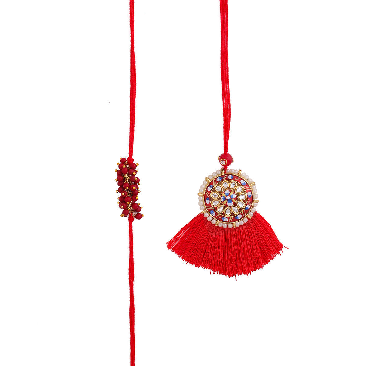 trueBrowns X Voylla Designer Bhaiya Bhabhi Rakhi Set With Roli Chaawal Pack